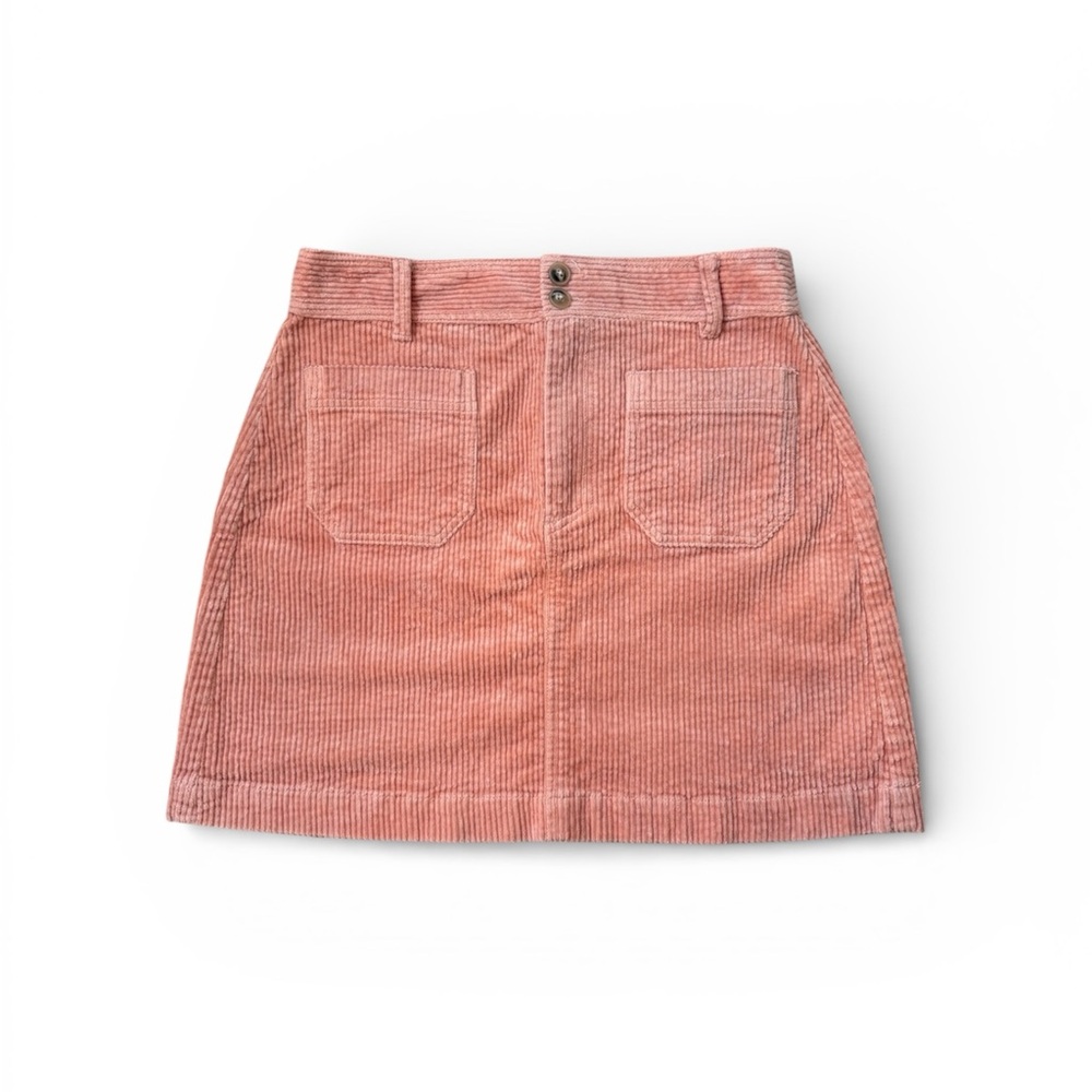 Madewell Corduroy Mini Skirt in Blush